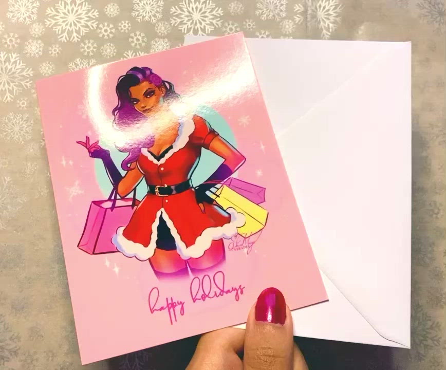 Video of cute Sombra card design