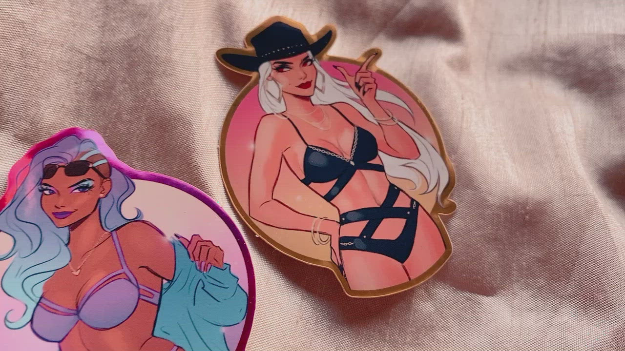 Video of all three OW summer sticker ladies