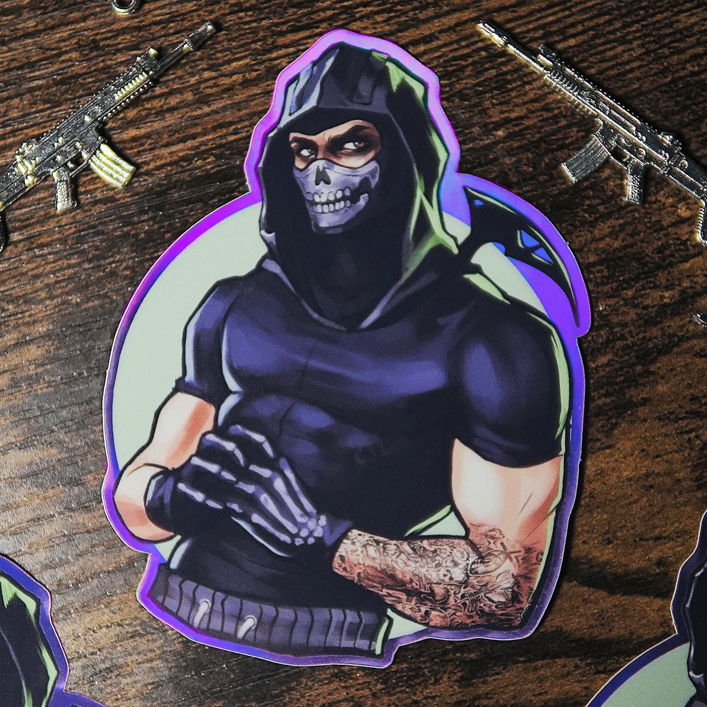 Ghost Holographic Sticker