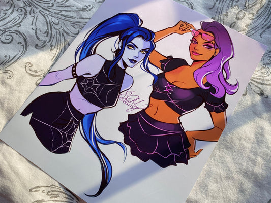 Talon girls art print