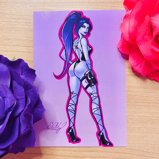 Widowmaker Beach Pinup Print