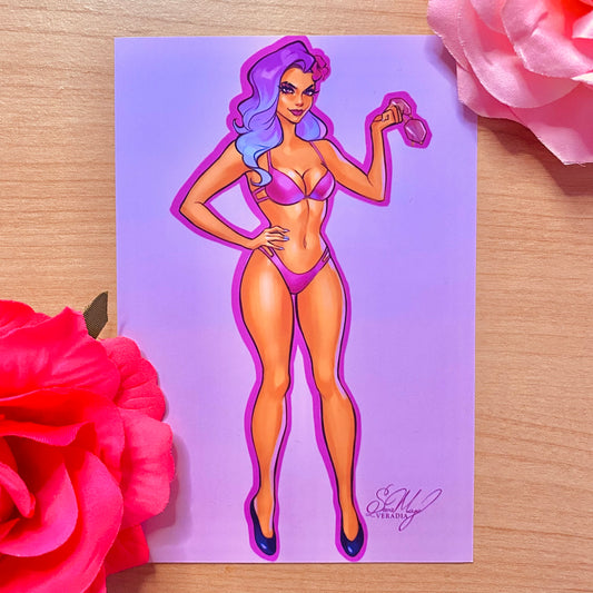 Sombra Beach Pinup Print