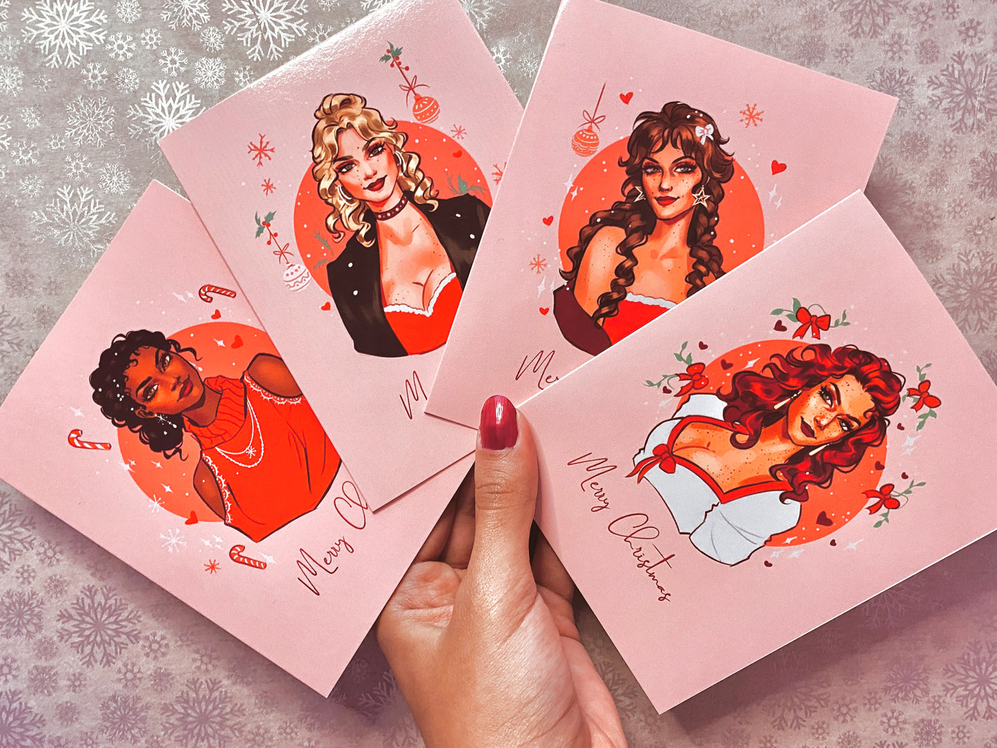 Western Ladies Christmas Cards