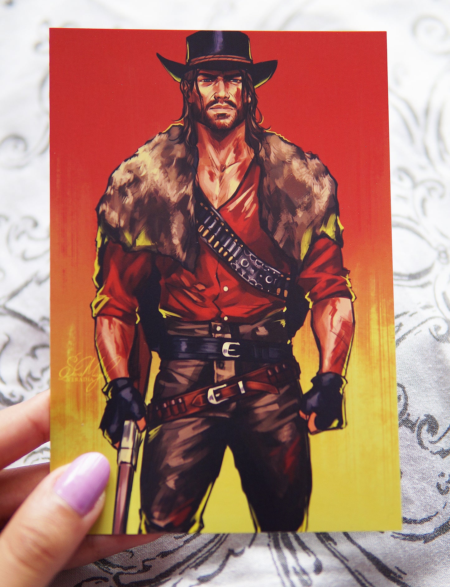 Sexy cowboy ready to fight and hunt the undead